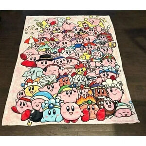Kirby Throw Blanket Super Soft Microfiber Ultra Fuzzy Cartoon Blanket b13
